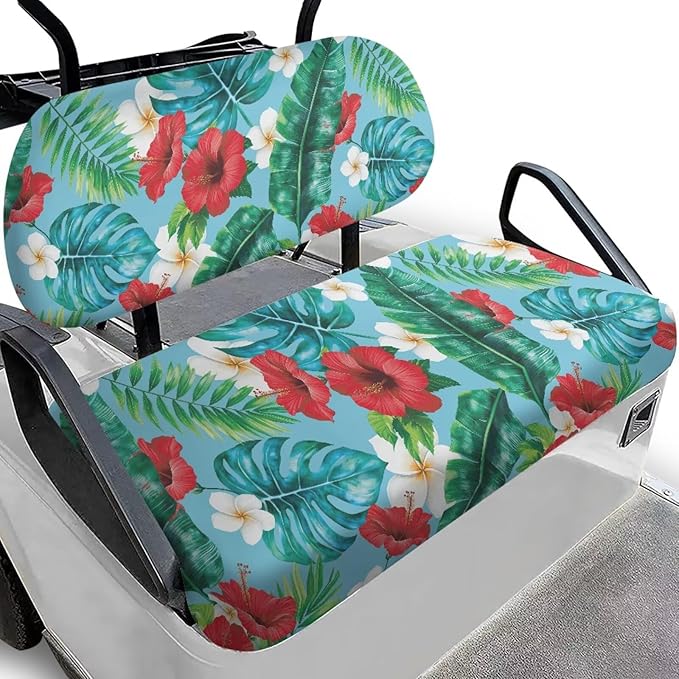 Fashion Print Golf Cart Seat Covers 2 Passenger Golf Cart Backrest Cover Golf Cart Seat Towel Gift for Friends