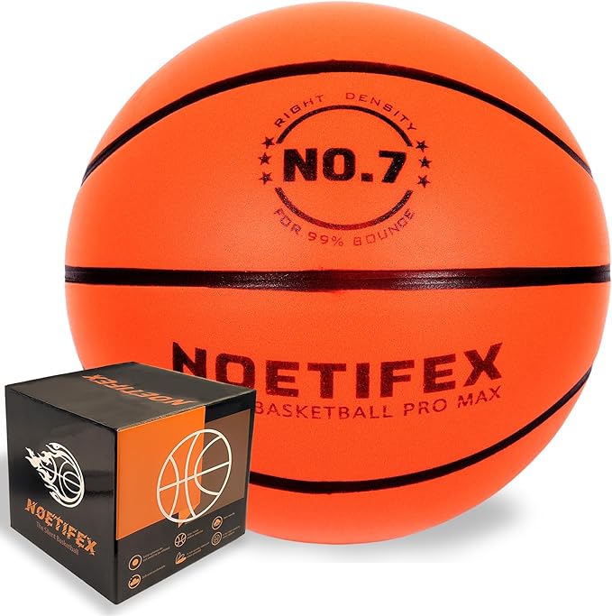 Upgraded 580g Weighted Silent Basketball, High-Density Quiet Indoor Training Ball with Gift Box, Real Bounce Soft Material, Ideal for Home & Apartment Dribbling Practice