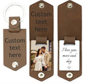Custom Keychains with Picture Personalized Photo Logo Text Customized Key Chain for Boyfriend Dad Men Women Gifts