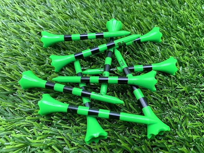 TRUESTRIKE Premium USA Golf Tees – 100-Pack Durable 3¼" / 2¾" Plastic Tees – Made in USA – Perfect Holiday Golf Gift