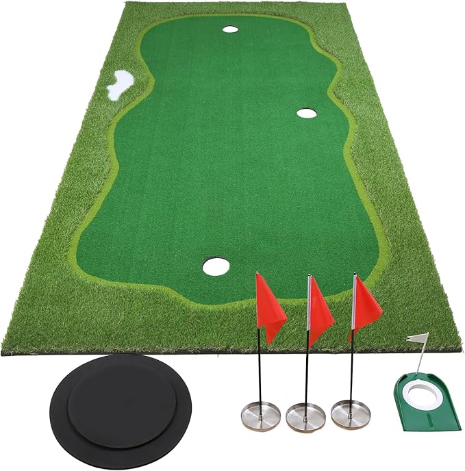 Golf Putting Green, Practice Putting Green Mat, Large Professional Golfing Training Mat for Indoor Outdoor…