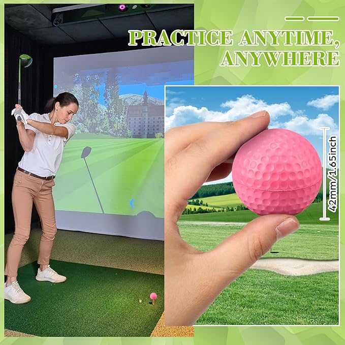 30 Pcs Foam Golf Practice Balls Soft Foam Balls for Golf Practice Realistic Feel and Flight Sport Training