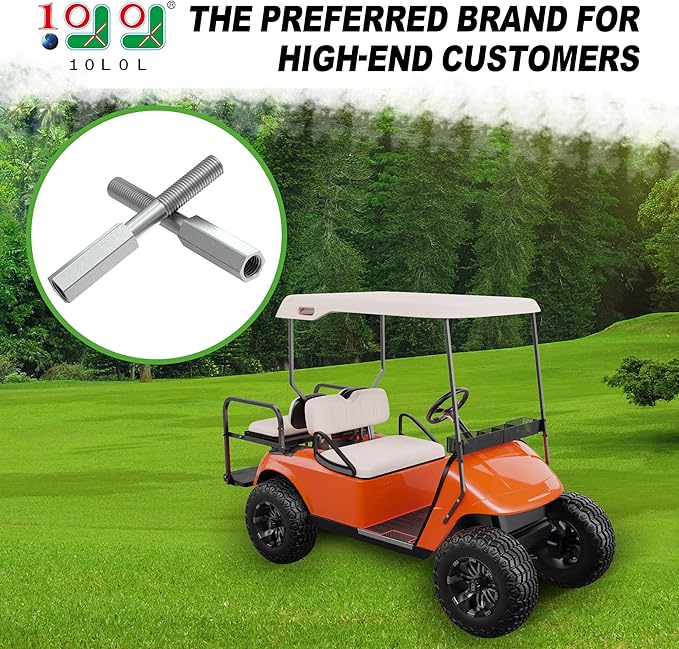 Shock Extension Rod Kit for EZGO TXT Club Car with Lifts Kit or Other Modifications to Raise The Body, OEM 70928-G01, 76418-G01, 70630-G01