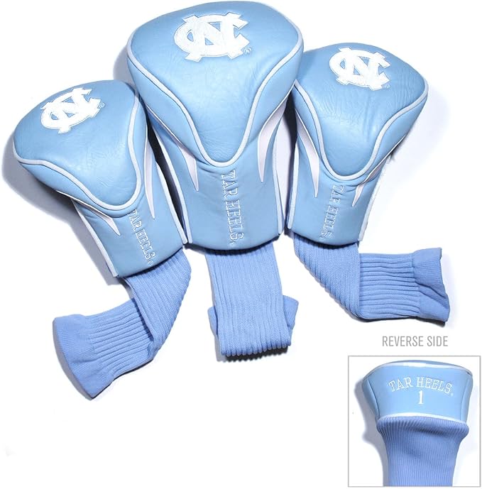 Team Golf NCAA Numbered 1, 3, & X, Fits Oversized Drivers, Utility, Rescue & Fairway Clubs, Velour Lined for Extra Club Protection