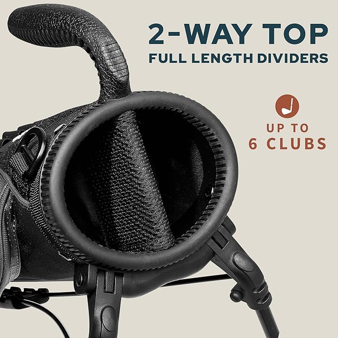 The Original Sunday Golf Loma Bag – Lightweight Golf Bag with Strap & Stand, Easy to Carry Pitch n Putt Stand Bag for Driving Range, Par 3 & Executive Courses, 31 Inches