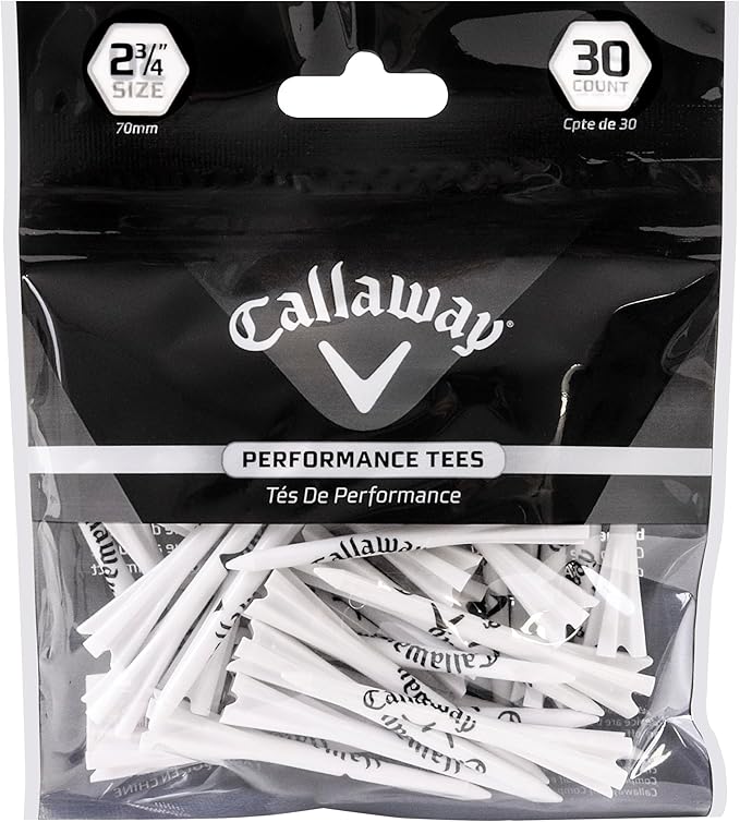 Callaway Performance Plastic Golf Tees (30 Pack) - 2.75 Inch