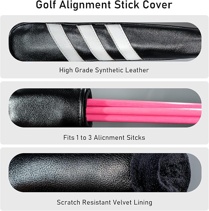 Golf Club Head Covers - 4pcs or 1pc Golf Accessories Club Covers Set for Woods and Driver Fairway Hybrids with Interchangeable Tags