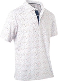 Mens Golf Shirts Quick Dry Moisture Wicking Casual Short Sleeve Performance Athletic Print Collared Stylish Men Polo Shirt