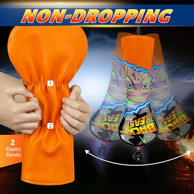 Golf Club Head Cover Golf Head Cover Driver Headcover Fairway Wood Headcover Hybrid Club Head Cover Back to The Easy