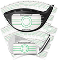Ultra-Thin Golf Impact Tape by Direct Impact Golf: Combo Pack (100 Driver+100 Iron) Ultra-Thin Golf Impact Tape Labels for Accurate Swing Analysis and Shot Feedback