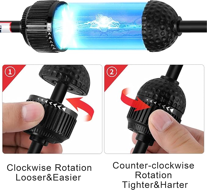 PGM Golf Swing Trainer Aid - Golf Swing Training Aid Golf Practice Warm-Up Stick for Strength Flexibility and Tempo Training -Suit for Practice Chipping Hitting Golf Accessories