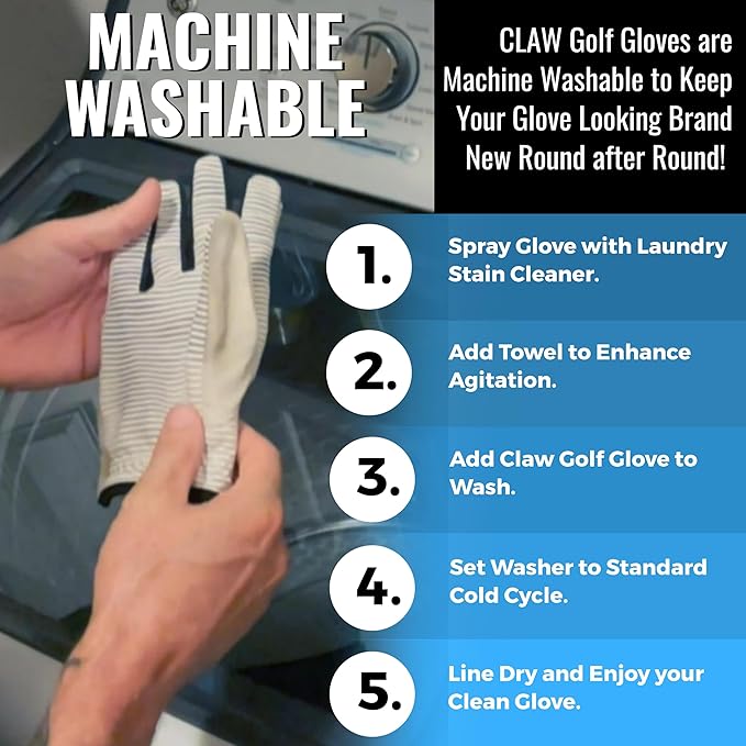 CaddyDaddy Claw PRO and Claw MAX Golf Gloves for Men | 100% Synthetic | Flex-Mesh Design for Cool Ventilation | Lasts Way Longer Than Leather | Silicone-Web Coating for Maximum Grip | Machine Washable