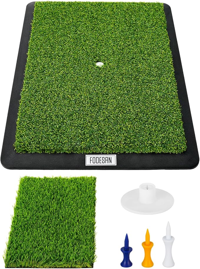 Golf Hitting Mat – Practice Mat with Swing Path Feedback & Impact Detection – Indoor/Outdoor Use – Golf Swing Trainer for Home Training – Gift for Golfers, Beginners & Pros