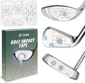 Golf Impact Tape, Golf Club Impact Stickers for Iron, Wood, Putter, Improve Golf Swing Accuracy and Distance, Swing Training Aid Impact Labels