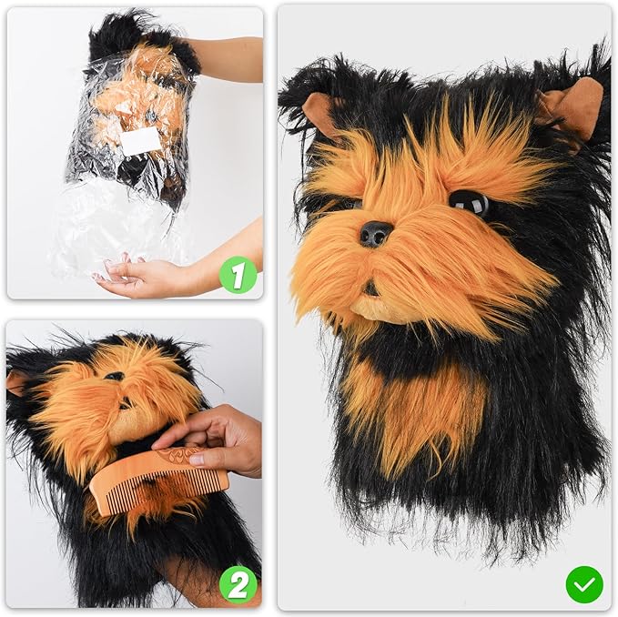 Craftsman Golf Golden Retriever Yorkshire Terrier Bernese Mountain Dog Border Collie Soft Cute Soft Plush Animal Driver Wood Headcover Head Cover Travel Protector Gifts for Men Women