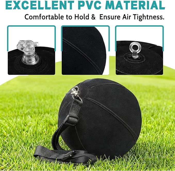 Golf Training Aid, Smart Ball for Golf Swing Trainer, Golf Training Ball Between Arms - Connector & Hanger Golf Practice Equipment, Inflatable Golf Swing Ball - Posture Correction for Beginners