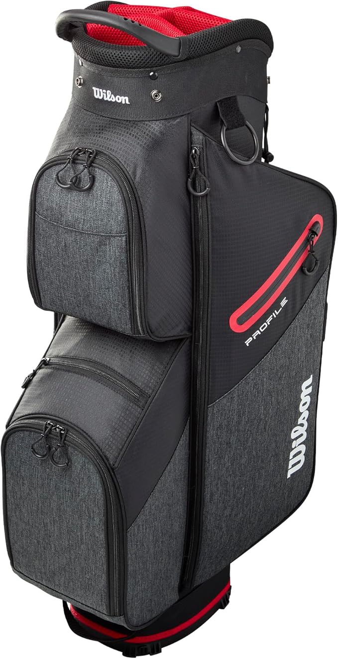 Wilson Senior Profile Complete Golf Set with Cart Bag - Right Hand, Senior, Red/Black/Silver