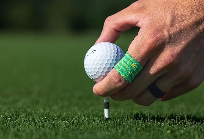 Golf Blister Tape - 2 Pack for Protection Against Blisters & Hot Spots on Hands & Fingers, Flexible, Waterproof, Pre-Cut Golf Finger Tape, Sports Athletic Tape, 4 Way Stretch