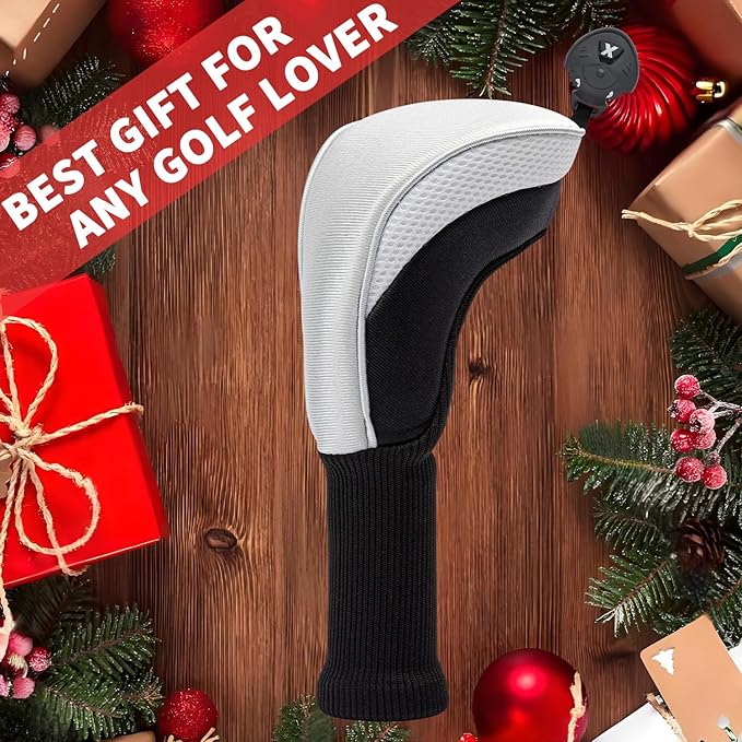 Golf Head Covers for Fairway Woods Driver Hybrids 5 Pieces Nylon Mesh Sports Fan Golf Club Headcovers-Golf Accessories for Men Women.
