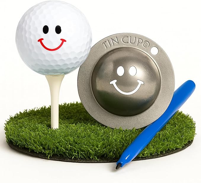 Tin Cup Golf Ball Marker Stencil - Premium Personalization Tool for Golfers - Custom Design Ball Marker - Golf Accessories Gift for Men and Women- Made in The USA