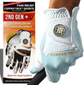 Copper Tech Golf Gloves Men Right Handed Golfer or Left Handed Golfer (2nd Gen) | Copper Compression Joint Support Golf Glove