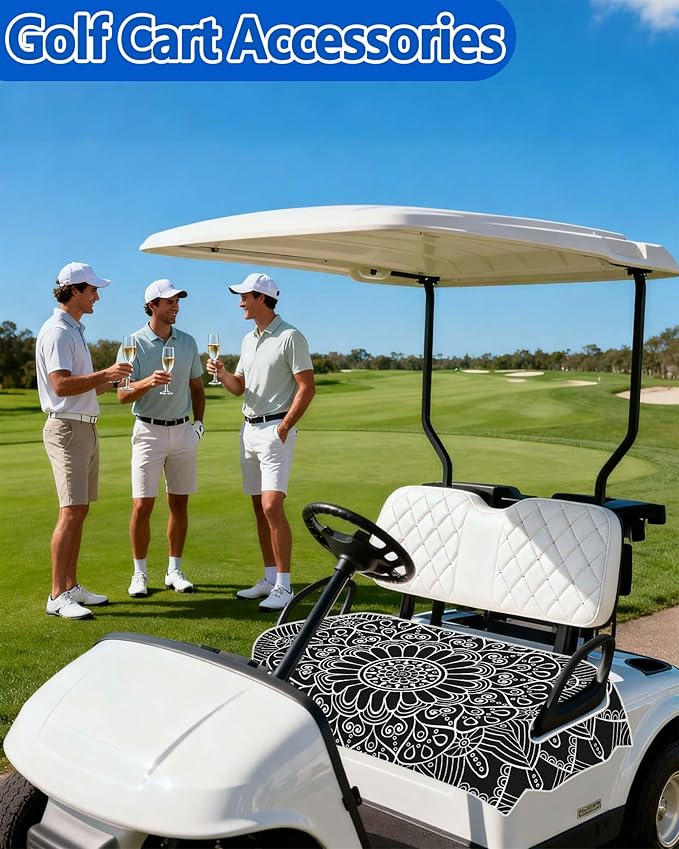 Comfortable Golf Cart Seat Covers, Soft Golf Cart Towel, Golf Cart Accessories, Club Car and Other 2-Seat Golf Carts