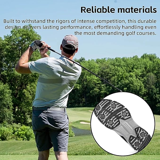 Golf Spikes Set, Includes 31 Pcs Soft Golf Cleats with Spike Wrench Tool, 6mm Dia Metal Thread Screw-in Replacement Spikes for Golf Lawn Cricket Sports Shoes