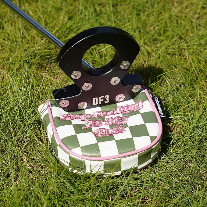 Craftsman Golf Club Cover Golf Head Cover for Driver Fairway Hybrid/Utility Woods Headcover Set Putter Head Cover for Mallet Blade DF3