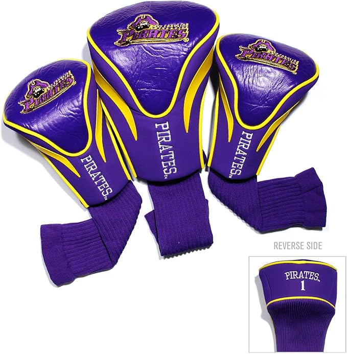 Team Golf NCAA Numbered 1, 3, & X, Fits Oversized Drivers, Utility, Rescue & Fairway Clubs, Velour Lined for Extra Club Protection