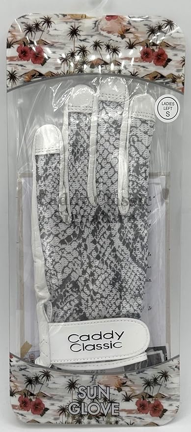 Caddy Classic Ladies Golf Glove Women | Various Stylish Mesh Design for High Breathability | Womens Golf Gloves Left Hand & Right Hand | Premium Leather Construction for Comfortable Fit