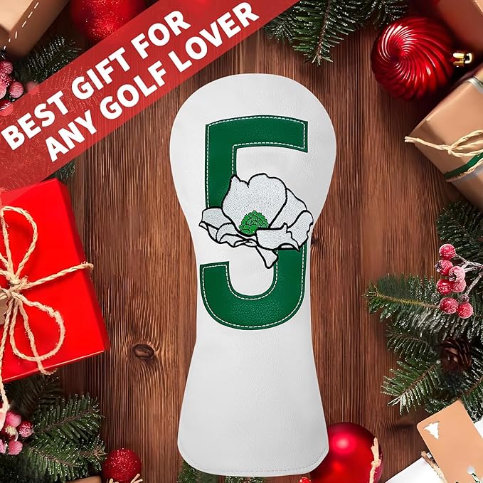 Premium Golf Club Head Cover - Fits Most Clubs, Heavy-Duty Construction, Protects Against Scratches and Damage, Specifically Designed for Hybrid and Fairway Woods.