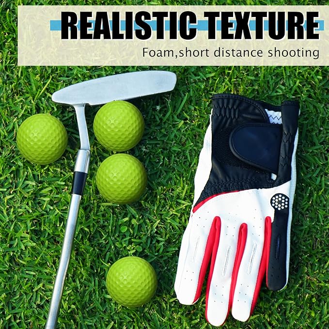 200 Pcs Foam Golf Practice Balls Bulk Realistic Feel Limited Flight Training Balls Soft for Outdoor Swing Indoor Backyard Training