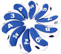 Sword &Shield sports 10pcs/Set Golf Iron Club Head Covers with Numbers Neoprene Top Window Iron Covers