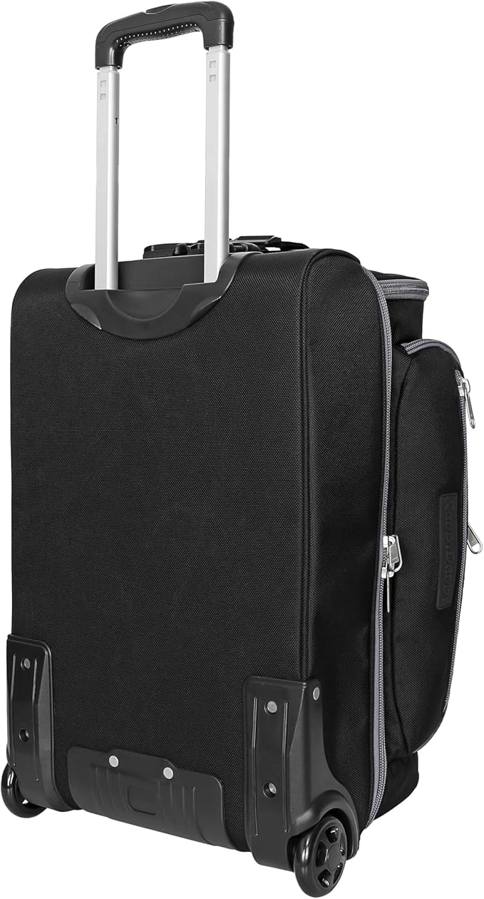 CaddyDaddy First Class Military Grade Ballistic Nylon Travel Cover with EVA Dense Foam Top Padding 2 Year Full Replacement Coverage Self Standing Base XL Wheels Case for Transporting Clubs on Airlines