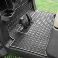 Golf Cart Floor Liner Mat 8mm Thick Rubber Full Coverage Fit for Club Car Precedent 2004-2025 / Onward & Tempo 2017-2025 / Villager & V4L 2019-2025 Carts Upgraded Non-Slip Mats Replacement