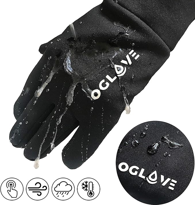 OGLOVE Kids Waterproof Winter Gloves - Touchscreen Thermal Sports Youth Field Gloves for Football, Soccer, Rugby, Cycling, Running, Lacrosse and More