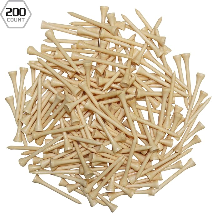 Izzo Wood Golf Tees (200 Pack)