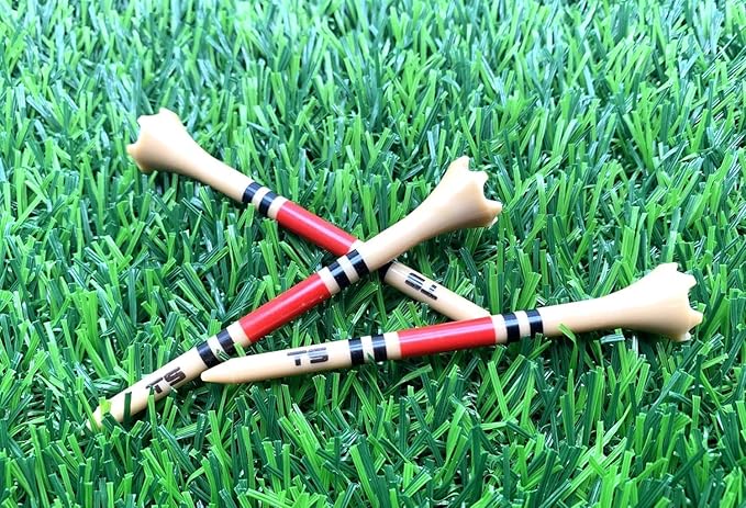 TRUESTRIKE Premium USA Golf Tees – 100-Pack Durable 3¼" / 2¾" Plastic Tees – Made in USA – Perfect Holiday Golf Gift