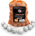 Golf Ball Monkey Cheap Recycled Mix of 100 White for Titleist Pro V1 and Pro V1X - 3A/4A Good and Near Mint Conditions - Recycled Golf Balls w/Mesh Bag for Men and Women