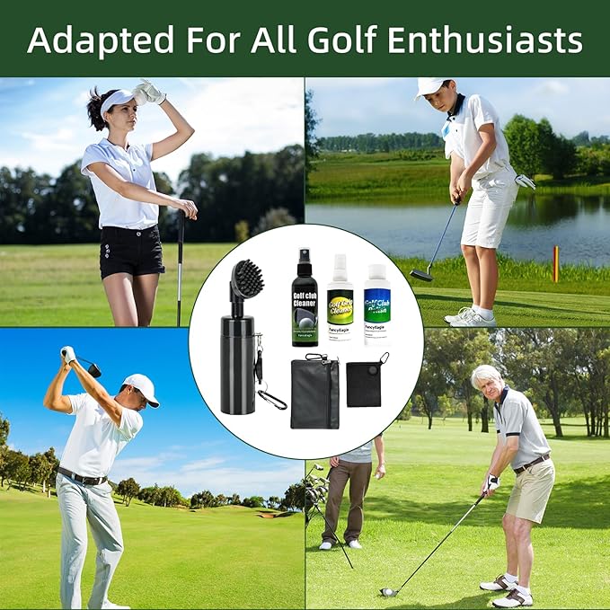 Golf Club Care Kit - Clean, Polish and Restore Irons, Drivers, Putters -Remove Rust, Scratches & Restore Tackiness