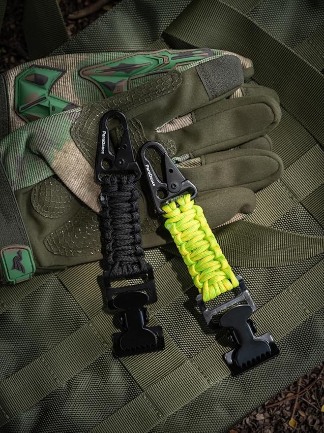 Tactical Glove Clips Work Glove Holders Strap w/Metal Alligator for Duty Belt Backpack Camping Hiking Construction
