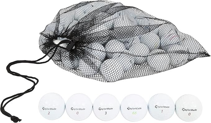 Clean Green Golf Balls - 48 Recycled Used Golf Balls for TaylorMade Golf Balls - Good Condition for Men