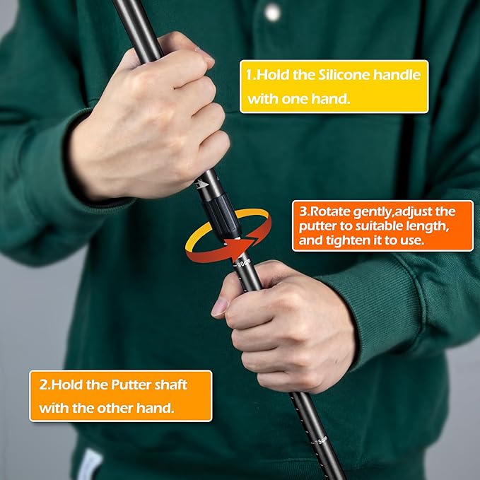 THIODOON Golf Putters for Men and Women Two-Way Kids Putter Mini Golf Putter for Right or Left Handed Golfers Adjustable Length Golf Putter Suitable for Children, Teenagers and Adults