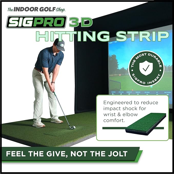 SIGPRO Hitting Strips - Professional-Grade, Replaceable Golf Hitting Mat - Realistic Hitting Surface - Replaceable with SIGPRO - Joint-Friendly