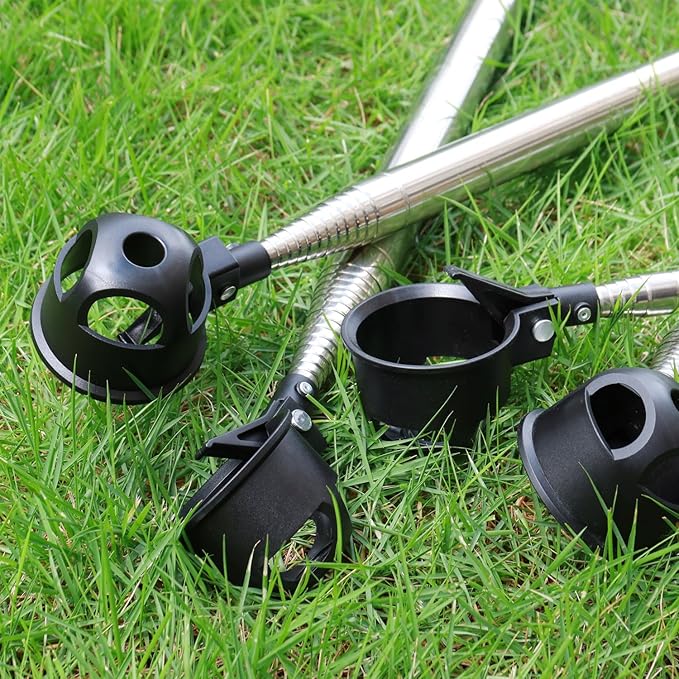 9Ft/12Ft/16.3Ft/20Ft Golf Ball Retriever for Water Telescopic, Stainless Steel Ball Retriever Tool Golf Ball Grabber