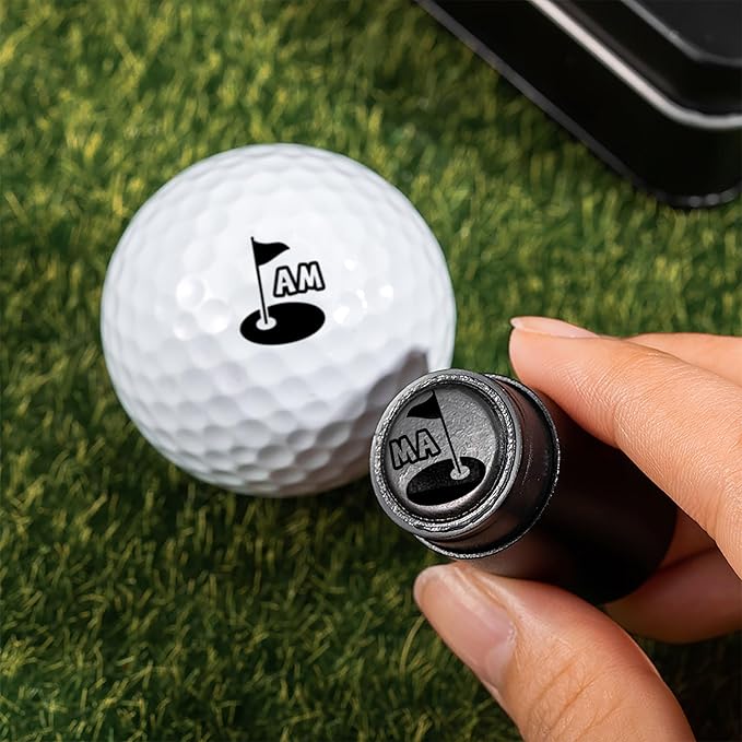 callie Personalized Golf Ball Stamp - Custom Monogram Name, 4 Colors | Ball Stamper Marker, Golf Accessories Gifts