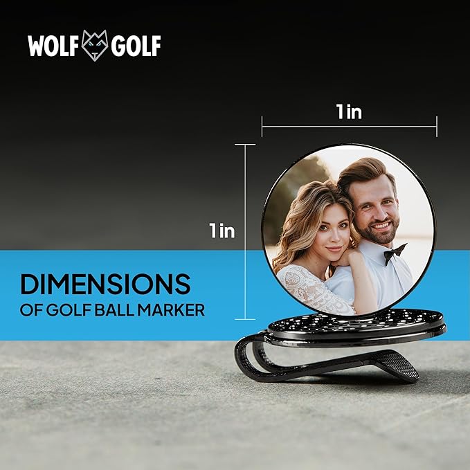 Personalized Golf Ball Marker Hat Clip - Golf Marker Magnetic Hat Clips - Golf Accessories for Men - Golf Gifts for Women - Magnet Golf Ball Marker Tool