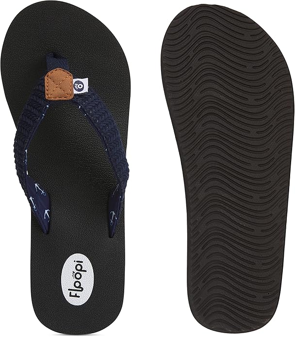 Floopi High Heel Wedge Sandals for Women-Comfort Yoga Mat Footbed for Support, Flip Flop Thong Platforms for Summer