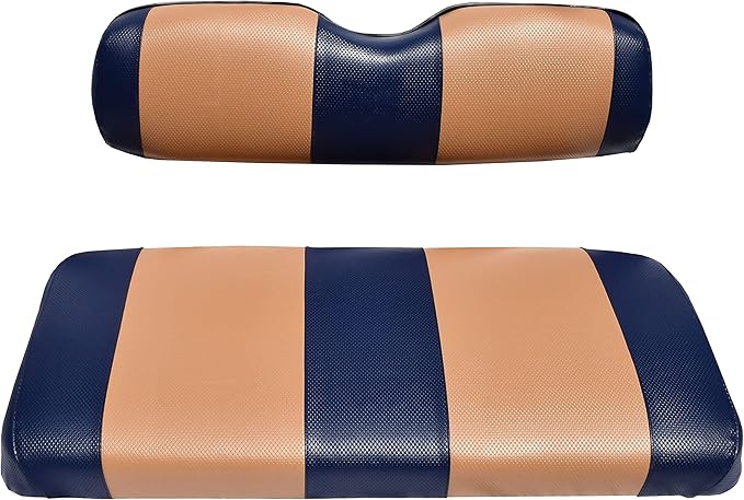 Club Car Post-2000 DS Golf Cart Front Replacement Seat Cover Set Made with Marine Grade Vinyl - Staple On Installation