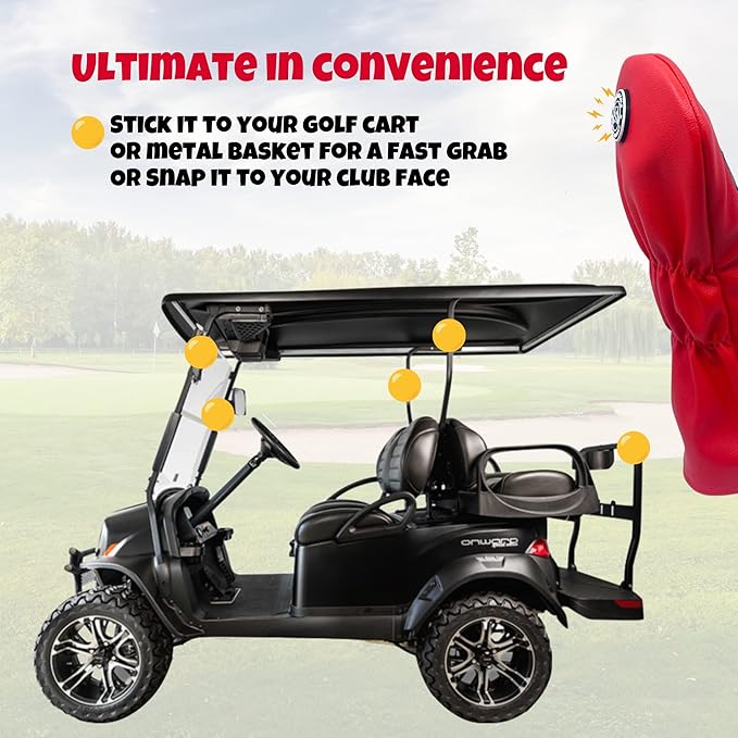 Funny Golf Club Covers The Hammer Driver Headcover and Little Hammer Fairway Wood Head Covers, Golf Accessories for Men, Golfer Gifts for Men, Golf Head Covers for Dad
